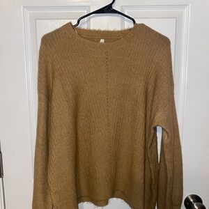 Cozy Camel Knit Sweater